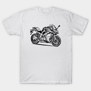 Z1000SX Motorcycle Sketch Art T-Shirt